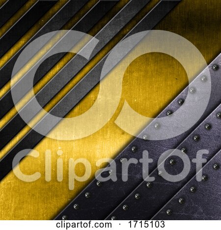 Abstract Background with Metallic Textures by KJ Pargeter