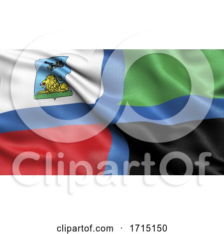 Flag of Belgorod Oblast Waving in the Wind by stockillustrations