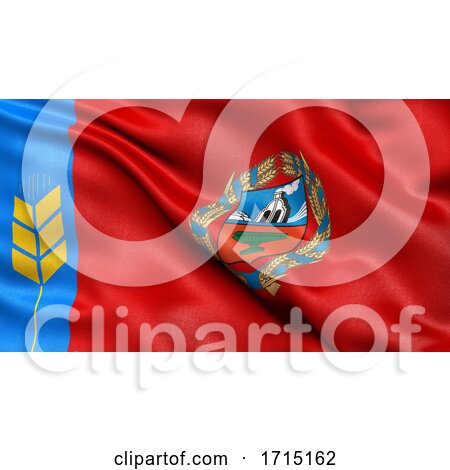 Flag of Altai Krai Waving in the Wind by stockillustrations