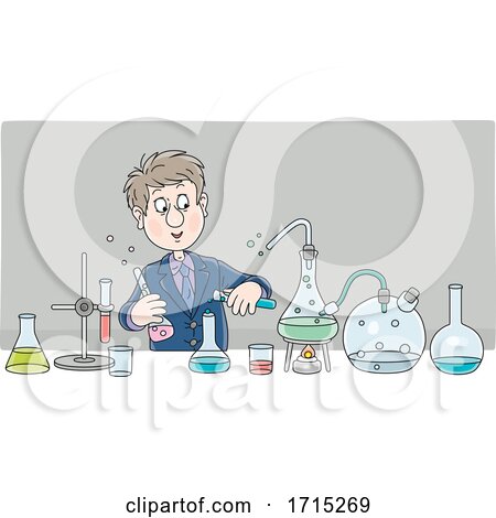 Man in a Science Lab by Alex Bannykh