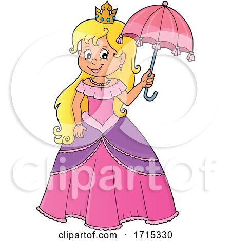 Princess Holding an Umbrella by visekart