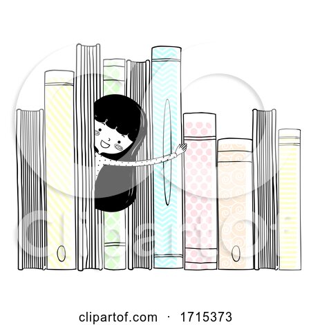 Girl Peek Books Illustration by BNP Design Studio