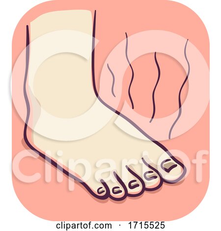 Feet Stinky Odor Illustration by BNP Design Studio