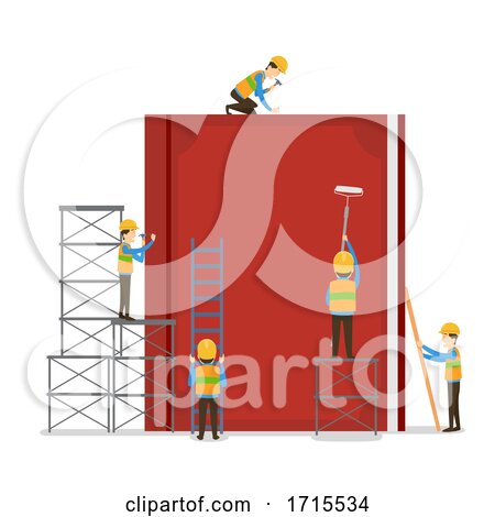 Men Book Construction Illustration by BNP Design Studio