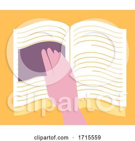 Speed Reading Technique Hand Card Illustration by BNP Design Studio