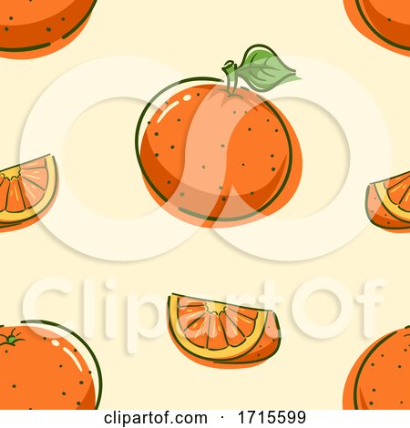 Seamless Orange Background Illustration by BNP Design Studio