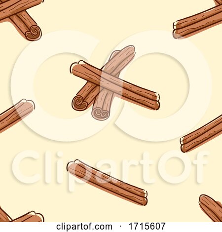 Seamless Cinnamon Stick Background Illustration by BNP Design Studio