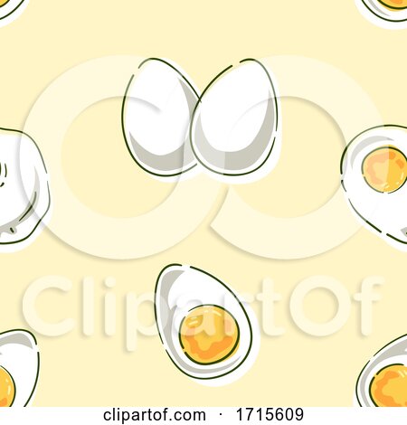 Seamless Egg Background Illustration by BNP Design Studio