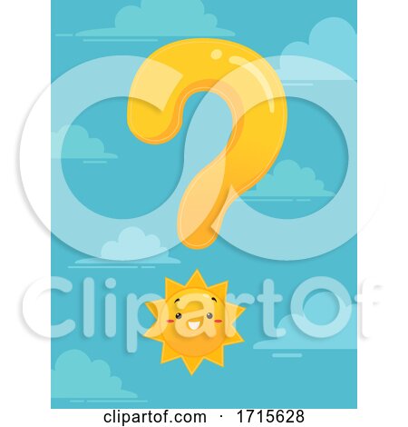 Mascot Sun Question Mark Illustration by BNP Design Studio