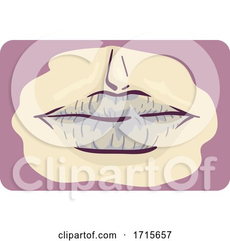 Symptom Blueness of the Lips Illustration by BNP Design Studio