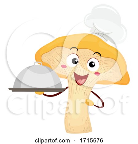 Mascot Chanterelle Chef Dish Illustration by BNP Design Studio