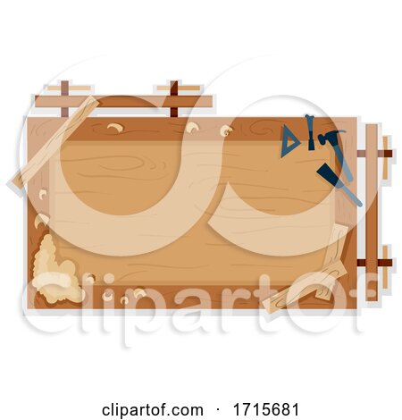 Woodworking Bench Frame Illustration by BNP Design Studio