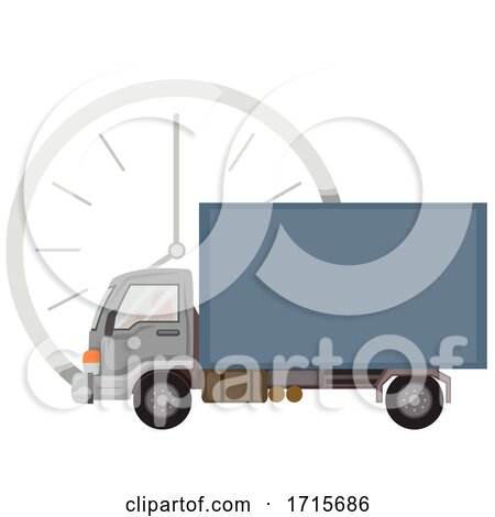 Truck Logistics Time Illustration by BNP Design Studio