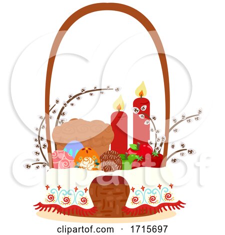 Easter Basket Ukraine Illustration by BNP Design Studio