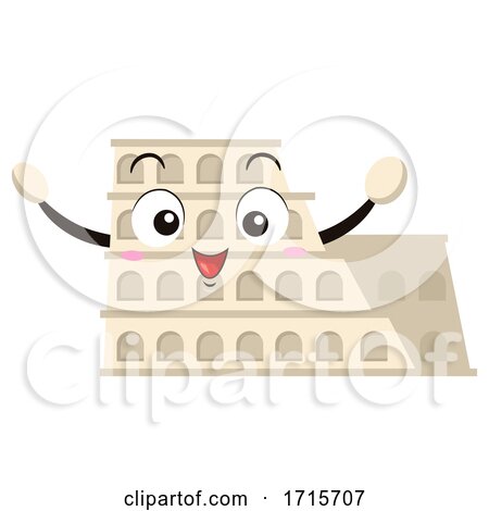 Mascot Roman Colosseum Illustration by BNP Design Studio