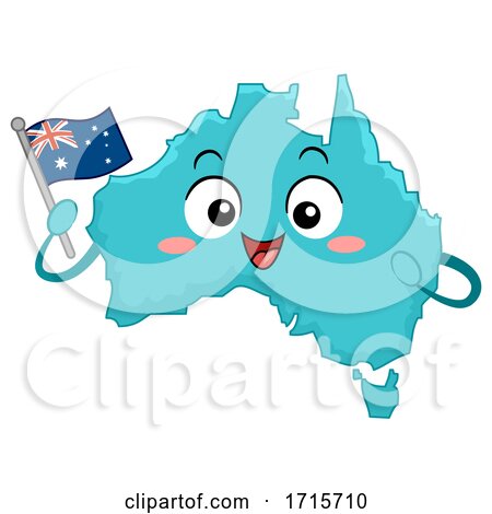 Mascot Country Australia Flag Illustration by BNP Design Studio
