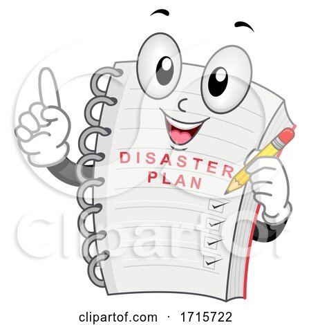 Mascot Disaster Plan Note Book Illustration by BNP Design Studio