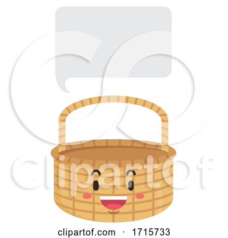 Mascot Basket Speech Bubble Illustration by BNP Design Studio