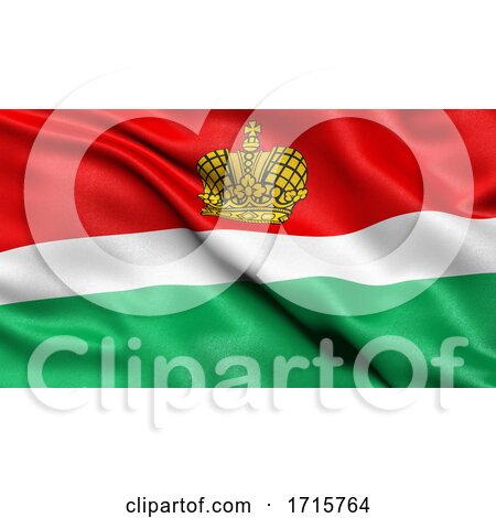 Flag of Kaluga Oblast Waving in the Wind by stockillustrations