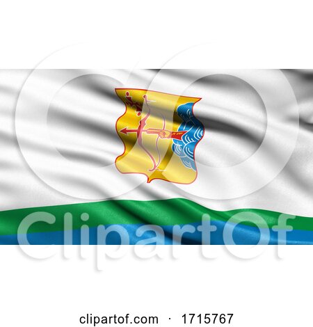 Flag of Kirov Oblast Waving in the Wind by stockillustrations