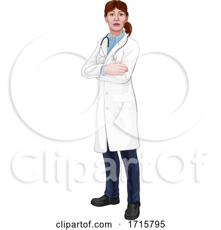 Doctor Woman Medical Healthcare Character by AtStockIllustration