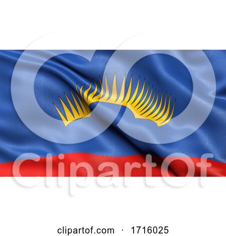 Flag of Murmansk Oblast Waving in the Wind by stockillustrations