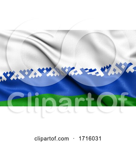 Flag of Nenets Autonomous Okrug Waving in the Wind by stockillustrations