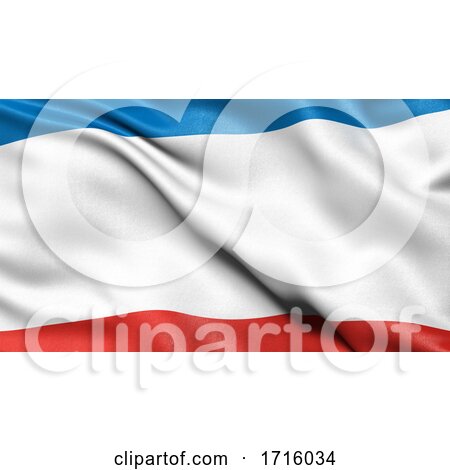Flag of the Republic of Crimea Waving in the Wind by stockillustrations