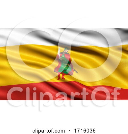 Flag of Ryazan Oblast Waving in the Wind by stockillustrations