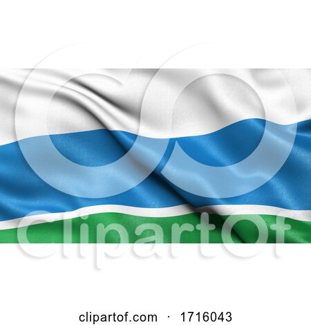 Flag of Sverdlovsk Oblast Waving in the Wind by stockillustrations