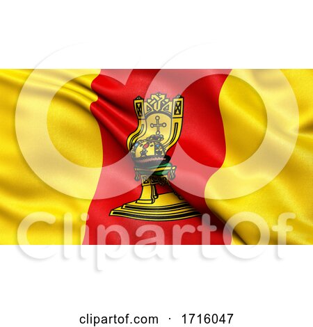 Flag of Tver Oblast Waving in the Wind by stockillustrations