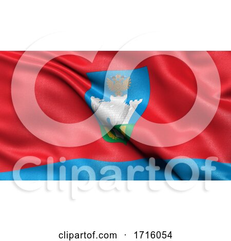 Flag of Oryol Oblast Waving in the Wind by stockillustrations
