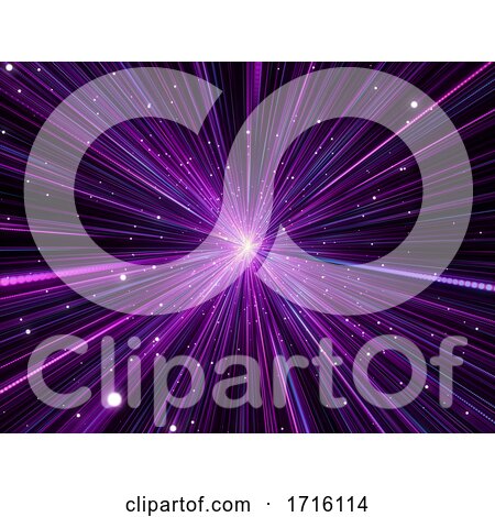 3D Abstract Background with Hyperzoom Space Effect by KJ Pargeter