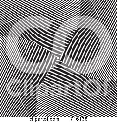 Optical Illusion Background in Black and White by KJ Pargeter