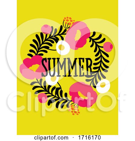 Floral Summer Greeting by elena