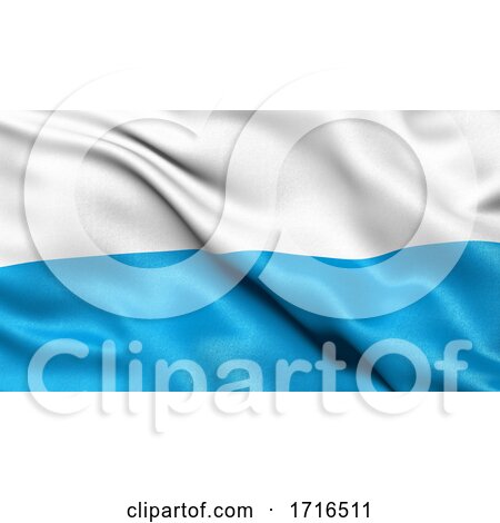 Flag of Bavaria Waving in the Wind by stockillustrations