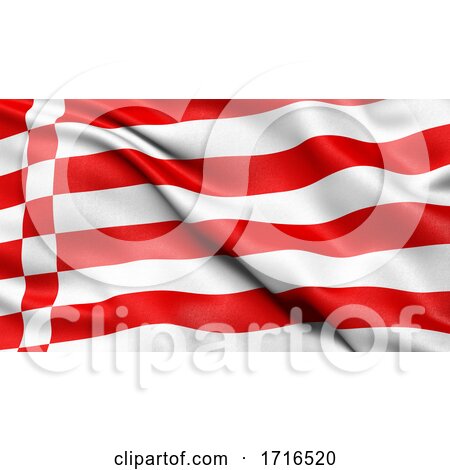 Flag of Bremen Waving in the Wind by stockillustrations