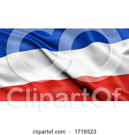 Flag of Schleswig Holstein Waving in the Wind by stockillustrations