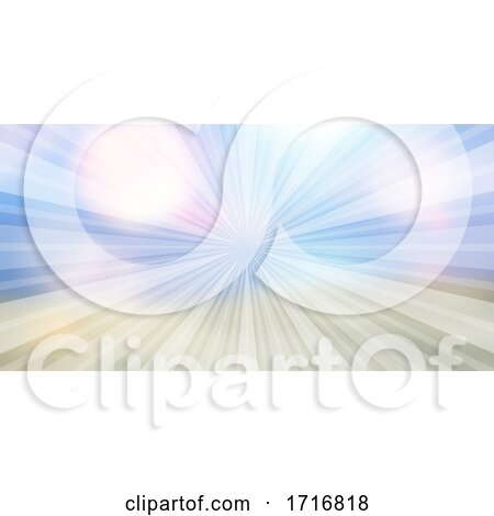 Abstract Banner with Sunburst Design by KJ Pargeter