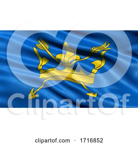Flag of Suffolk Waving in the Wind by stockillustrations