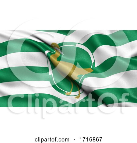 Flag of Wiltshire Waving in the Wind by stockillustrations