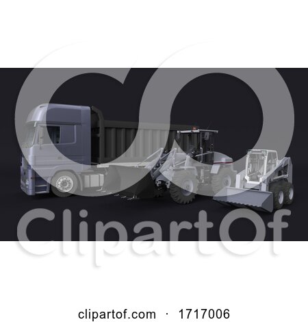 Front Loader Digger Isolated. by KJ Pargeter