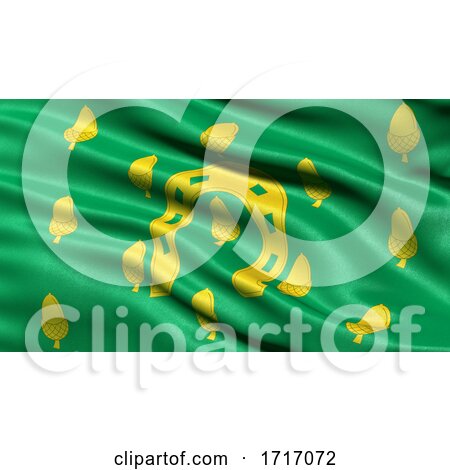 Flag of Rutland Waving in the Wind by stockillustrations