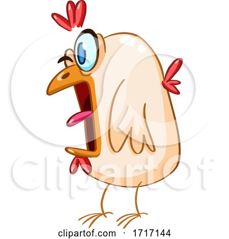 Cartoon Panicked Chicken by yayayoyo