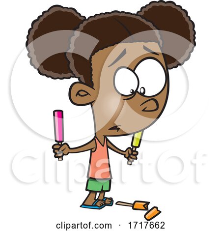 Cartoon Girl Dropping a Popsicle by toonaday