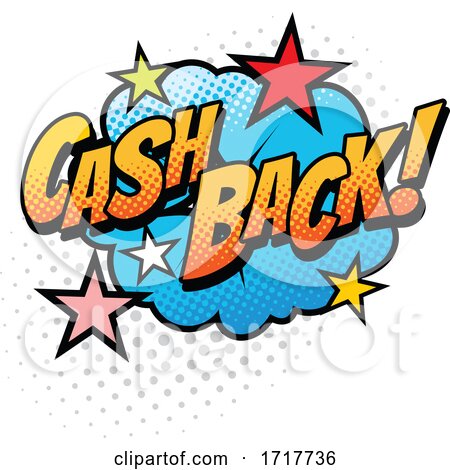 Cash Back Comic Design by Vector Tradition SM