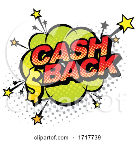 Cash Back Comic Design by Vector Tradition SM