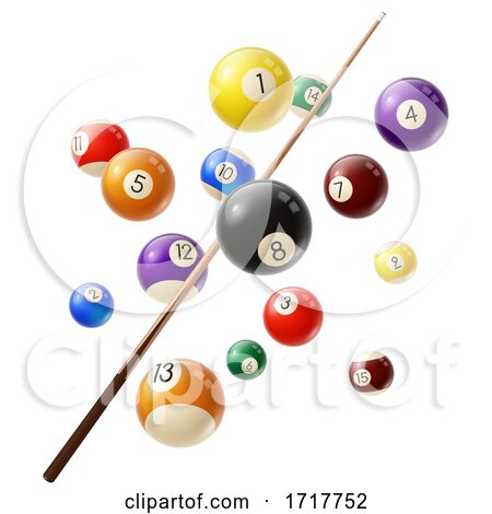 Billiards Stick and Balls by Vector Tradition SM