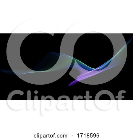 Abstract Banner with Rainbow Flow Design by KJ Pargeter