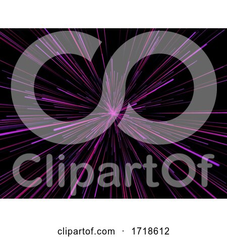 3D Abstract Background with Zoom Lines by KJ Pargeter